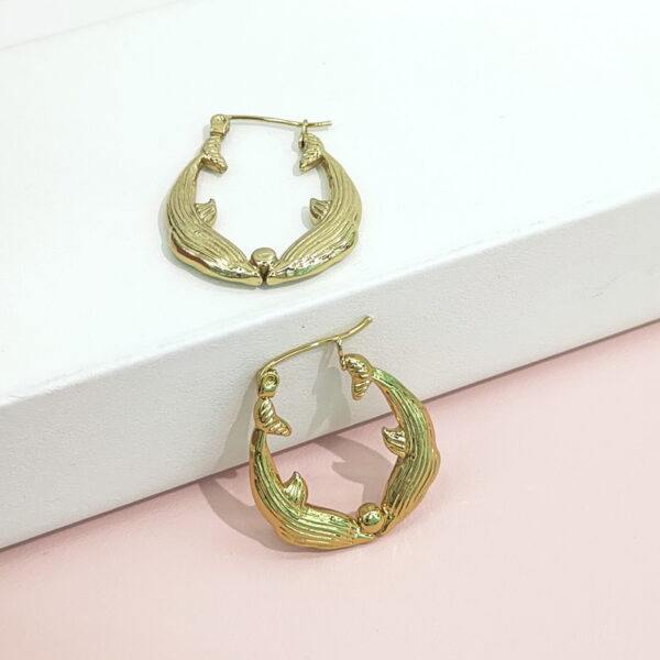 Stainless Steel Earrings Pisces Dolphins Good Quality No Change Color For Women Girls BS24110198