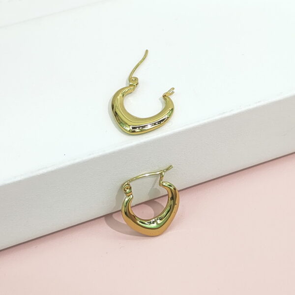 Stainless Steel Earrings Glossy C Shape Good Quality No Change Color For Women Girls BS24110201