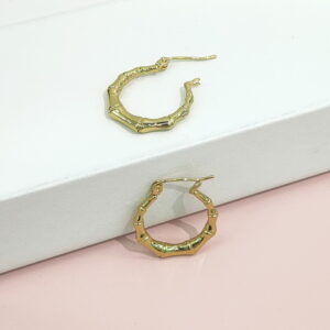Stainless Steel Earrings Geometric Pleated C-Shape Good Quality No Change Color For Women Girls BS24110202