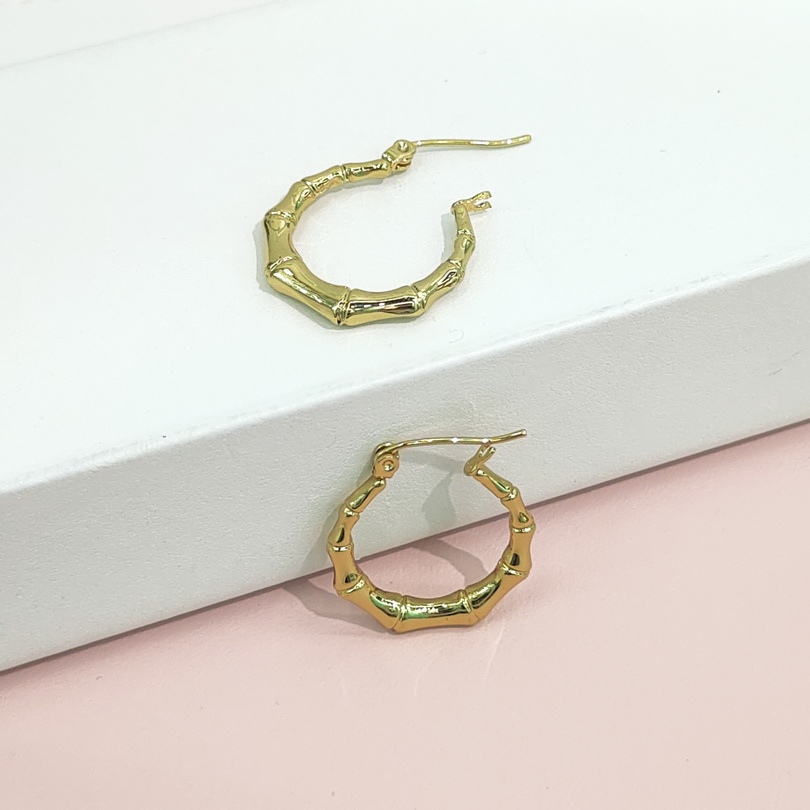 Stainless Steel Earrings Geometric Pleated C-Shape Good Quality No Change Color For Women Girls BS24110202