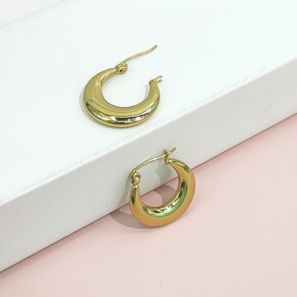 Stainless Steel Earrings Smooth C Shape Good Quality No Change Color For Women Girls BS24110207