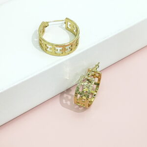 Stainless Steel Earrings Hollowed Latticed Cross Good Quality No Change Color For Women Girls BS24110213