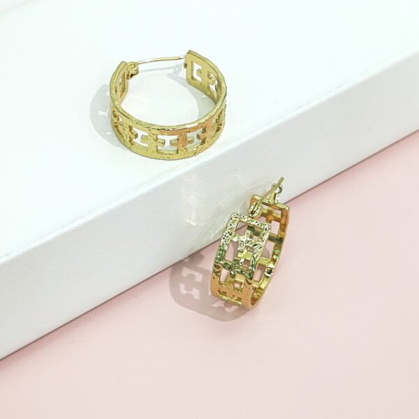 Stainless Steel Earrings Hollowed Latticed Cross Good Quality No Change Color For Women Girls BS24110213