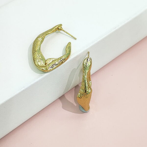 Stainless Steel Earrings Irregular And Twisted Good Quality No Change Color For Women Girls BS24110216