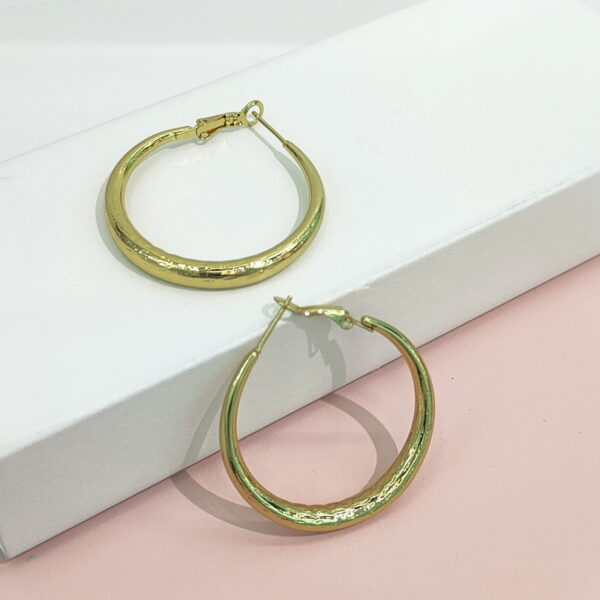 Stainless Steel Earrings Smooth Round Circle Good Quality No Change Color For Women Girls BS24110217