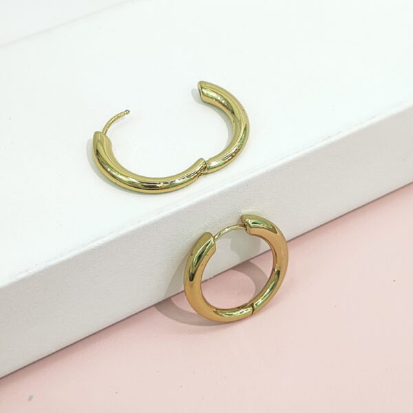 Stainless Steel Earrings Smooth Circle Shape Good Quality No Change Color For Women Girls BS24110228