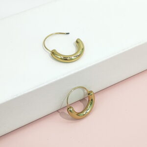 Stainless Steel Earrings Smooth Semi-Circular Good Quality No Change Color For Women Girls BS24110229