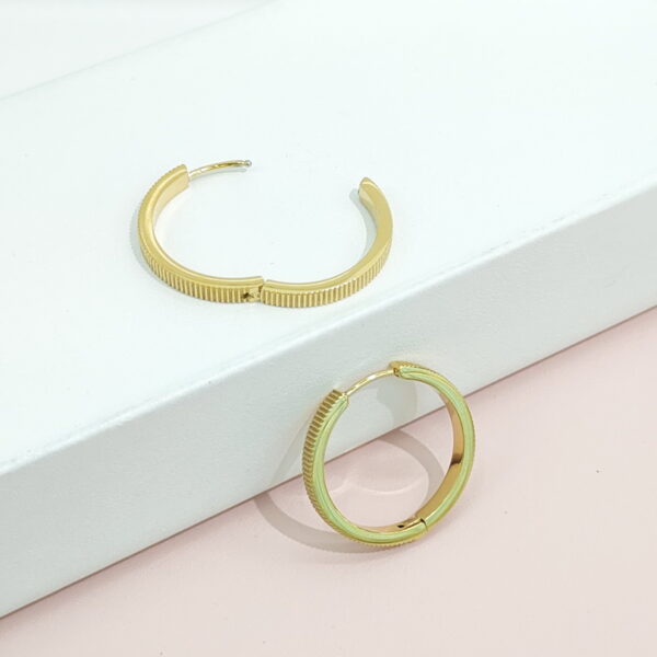 Stainless Steel Earrings Geared Good Quality No Change Color For Women Girls BS24110230