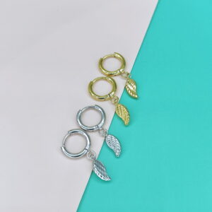 Stainless Steel Earrings Leaf Feather Plume Good Quality No Change Color For Women Girls  BS250108007