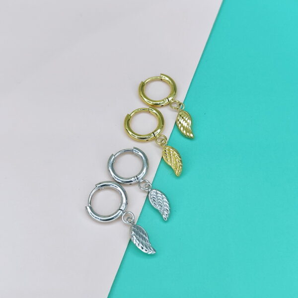 Stainless Steel Earrings Leaf Feather Plume Good Quality No Change Color For Women Girls  BS250108007
