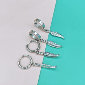 Stainless Steel Earrings Leaf Feather Plume Good Quality No Change Color For Women Girls  BS250108011