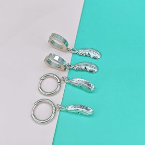 Stainless Steel Earrings Leaf Feather Plume Good Quality No Change Color For Women Girls  BS250108012