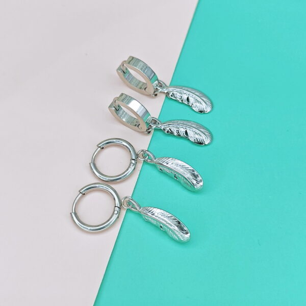 Stainless Steel Earrings Leaf Feather Plume Good Quality No Change Color For Women Girls  BS250108013