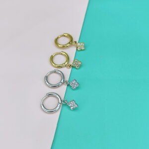 Stainless Steel Earrings Flower Four-Leaf Clover Good Quality No Change Color For Women Girls  BS250108018