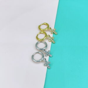 Stainless Steel Earrings Crucifixion Cross Yoke Good Quality No Change Color For Women Girls  BS250108022