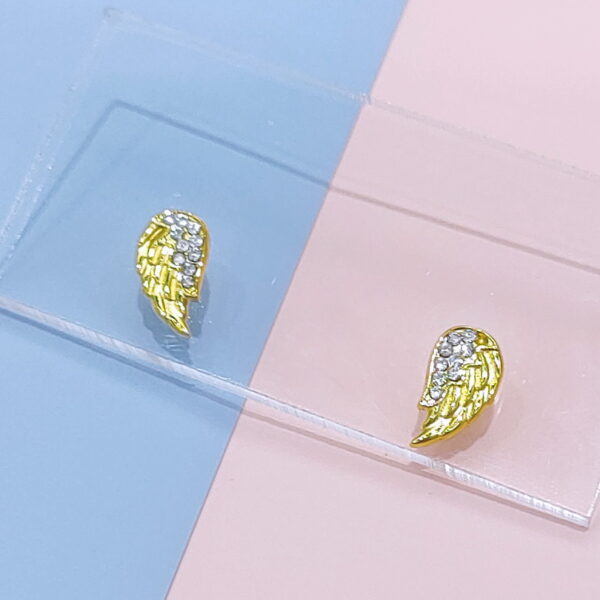 Stainless Steel Earrings Cubic Feather Good Quality No Change Color For Women Girls  BS250109010