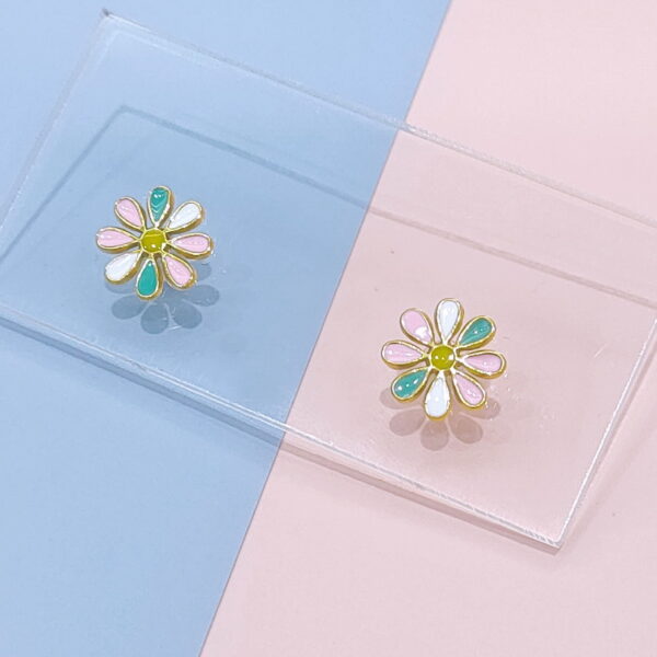 Stainless Steel Earrings Cubic Flowers Good Quality No Change Color For Women Girls  BS250109012