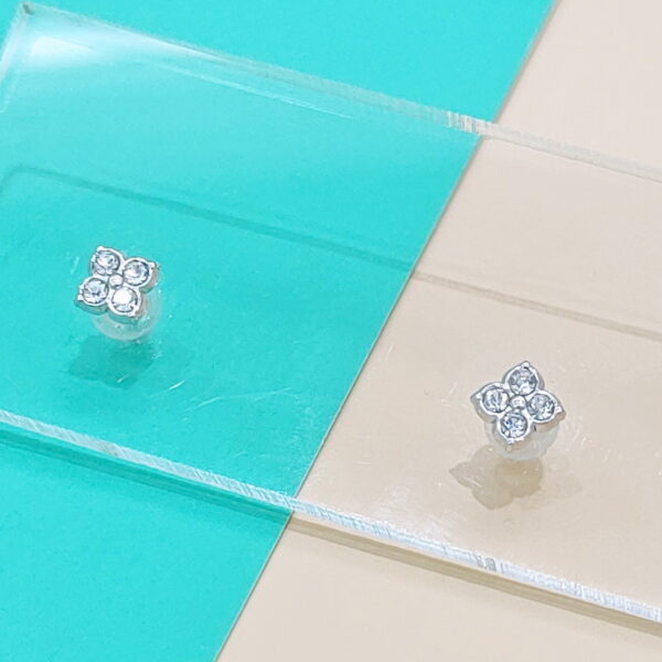 Stainless Steel Earrings Cubic Four-Leaf Clover Good Quality No Change Color For Women Girls  BS250109020