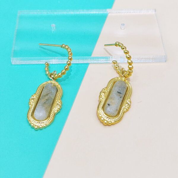 Stainless Steel Earrings Cubic Oval Good Quality No Change Color For Women Girls  BS250109021