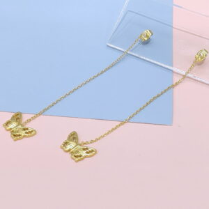 Stainless Steel Earrings Cubic Butterfly Good Quality No Change Color For Women Girls  BS250109022