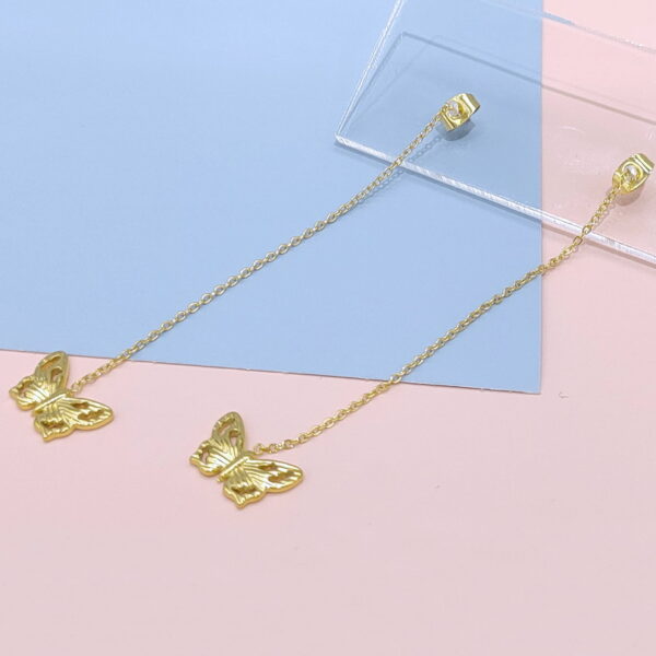 Stainless Steel Earrings Cubic Butterfly Good Quality No Change Color For Women Girls  BS250109022