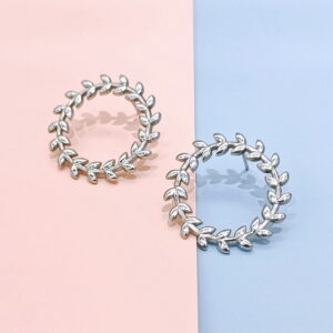 Stainless Steel Earrings Cubic Symbol Of Peace Olive Good Quality No Change Color For Women Girls  BS250109024