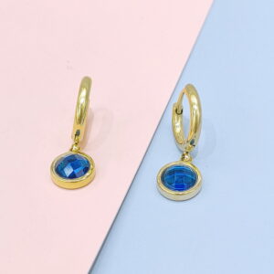 Stainless Steel Earrings Cubic Round Good Quality No Change Color For Women Girls  BS250109025