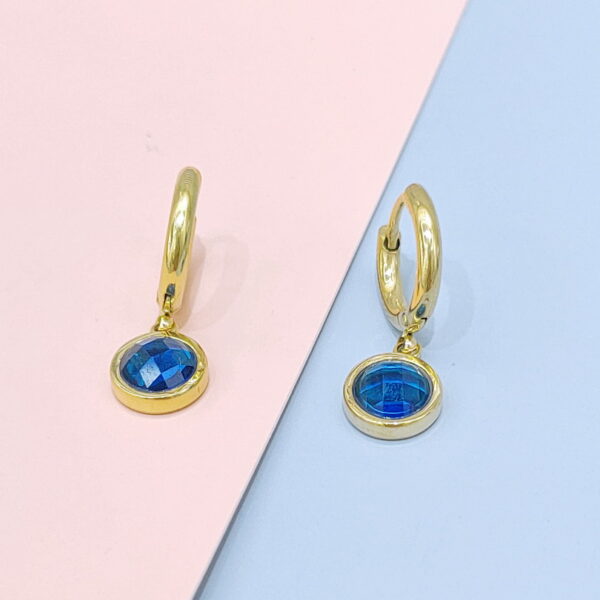 Stainless Steel Earrings Cubic Round Good Quality No Change Color For Women Girls  BS250109025