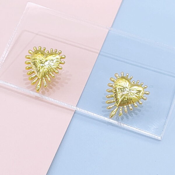 Stainless Steel Earrings Cubic Heart Love Good Quality No Change Color For Women Girls  BS250109029