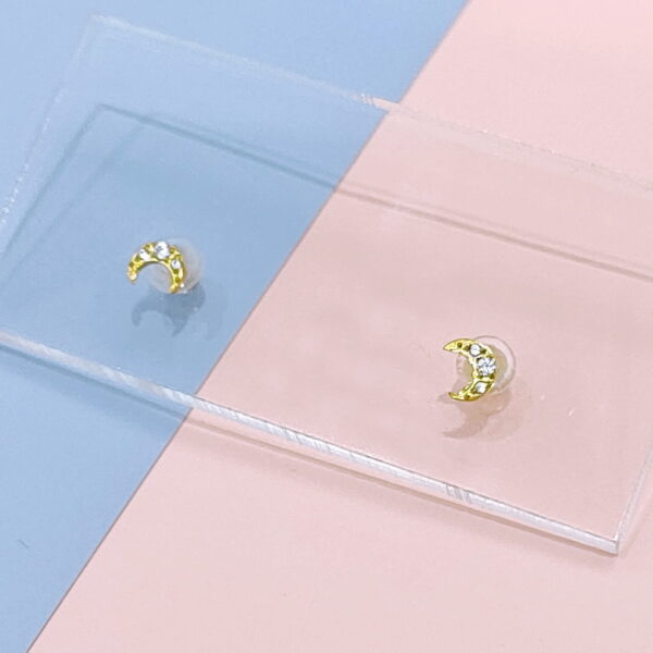 Stainless Steel Earrings Cubic Moon Good Quality No Change Color For Women Girls  BS250109035