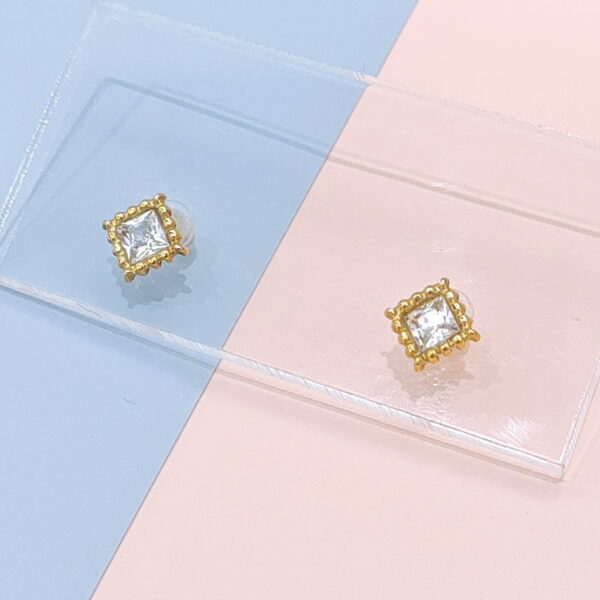 Stainless Steel Earrings Cubic Rhombic Good Quality No Change Color For Women Girls  BS250109038