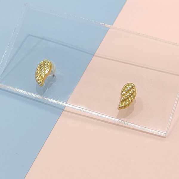 Stainless Steel Earrings Cubic Feather Good Quality No Change Color For Women Girls  BS250109040