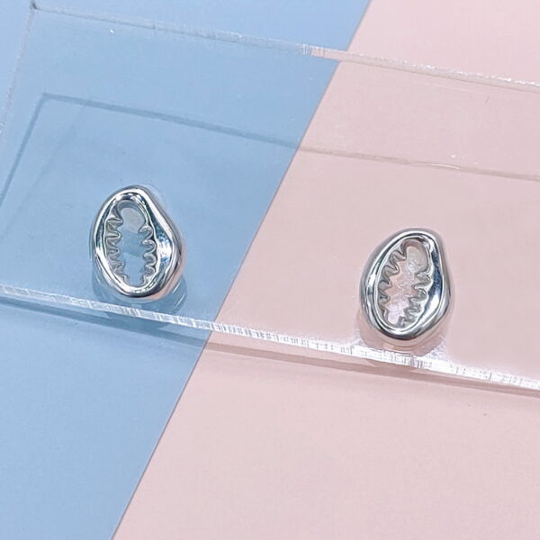 Stainless Steel Earrings Cubic Impression Of Teeth Good Quality No Change Color For Women Girls  BS250109051