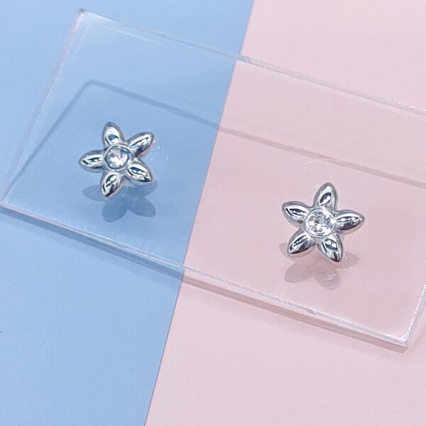 Stainless Steel Earrings Cubic Flowers Good Quality No Change Color For Women Girls  BS250109060