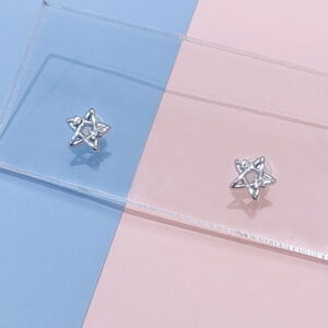 Stainless Steel Earrings Cubic Pentagram Good Quality No Change Color For Women Girls  BS250109061