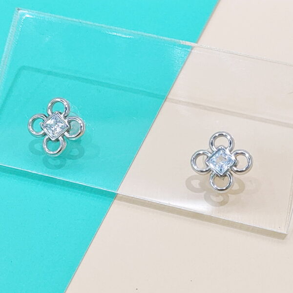 Stainless Steel Earrings Cubic Rose Good Quality No Change Color For Women Girls  BS250109075