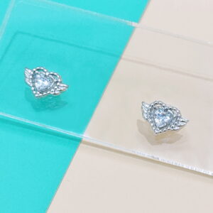 Stainless Steel Earrings Cubic Love Hearts Feather Good Quality No Change Color For Women Girls  BS250109076