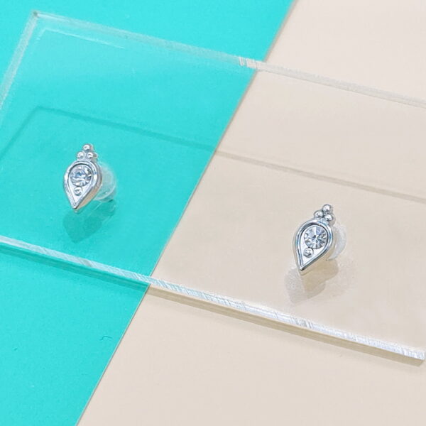 Stainless Steel Earrings Cubic Tear Drop Good Quality No Change Color For Women Girls  BS250109079