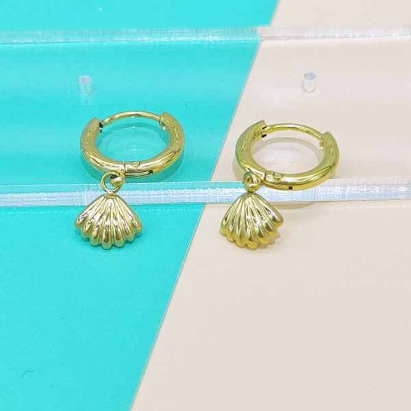 Stainless Steel Earrings Cubic Sea Shell Good Quality No Change Color For Women Girls  BS250109081