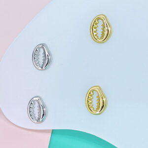 Stainless Steel Earrings Cubic Impression Of Teeth Good Quality No Change Color For Women Girls  BS250109087