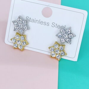Stainless Steel Earrings Cubic Flowers Good Quality No Change Color For Women Girls  BS250109099