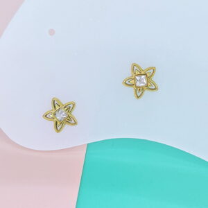 Stainless Steel Earrings Cubic Pentagram Good Quality No Change Color For Women Girls  BS250109108