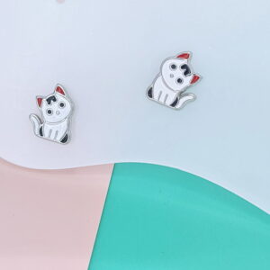 Stainless Steel Earrings Cubic Cat Good Quality No Change Color For Women Girls  BS250109113
