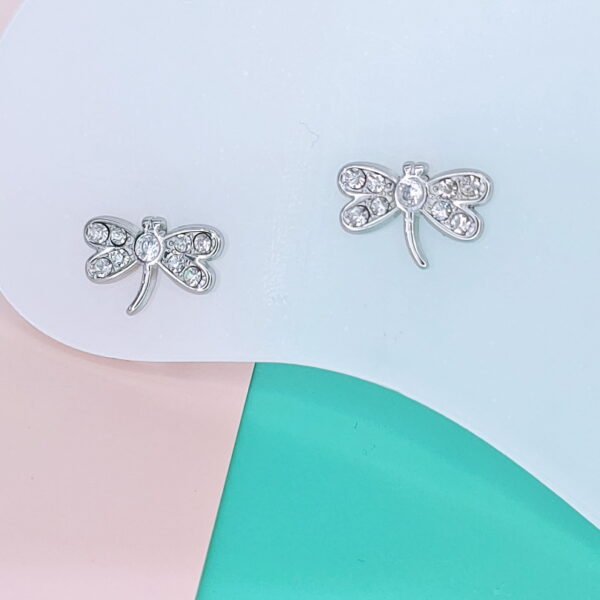 Stainless Steel Earrings Cubic Dragonfly Good Quality No Change Color For Women Girls  BS250109114