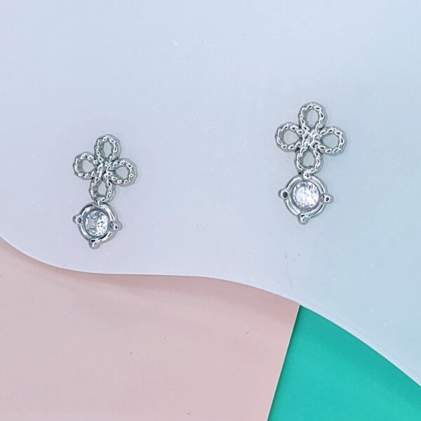 Stainless Steel Earrings Cubic Round Good Quality No Change Color For Women Girls  BS250109119