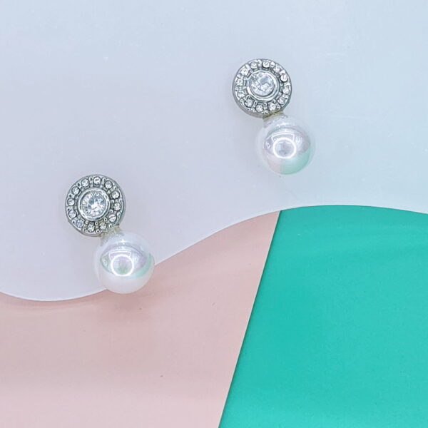 Stainless Steel Earrings Cubic Round Pearl Good Quality No Change Color For Women Girls  BS250109121