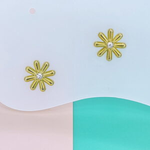 Stainless Steel Earrings Cubic Daisy Good Quality No Change Color For Women Girls  BS250109130