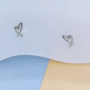 Stainless Steel Earrings Cubic Geometric Heart Love Good Quality No Change Color For Women Girls  BS250109148