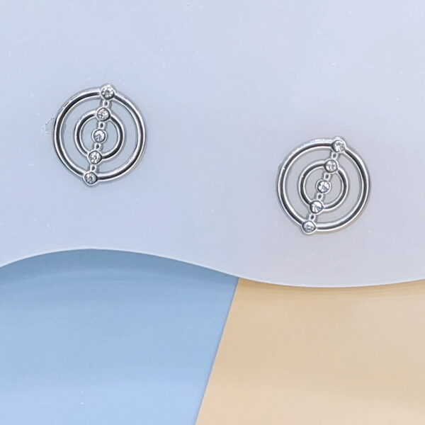 Stainless Steel Earrings Cubic Round Good Quality No Change Color For Women Girls  BS250109150