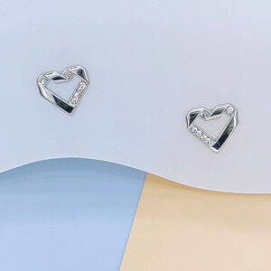 Stainless Steel Earrings Cubic Geometric Heart Love Good Quality No Change Color For Women Girls  BS250109151